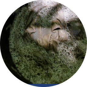 ย้อมผ้าด้วยมูลควาย