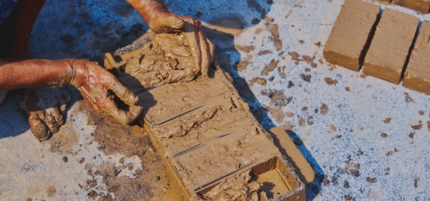 วิธีทำอิฐมอญ 