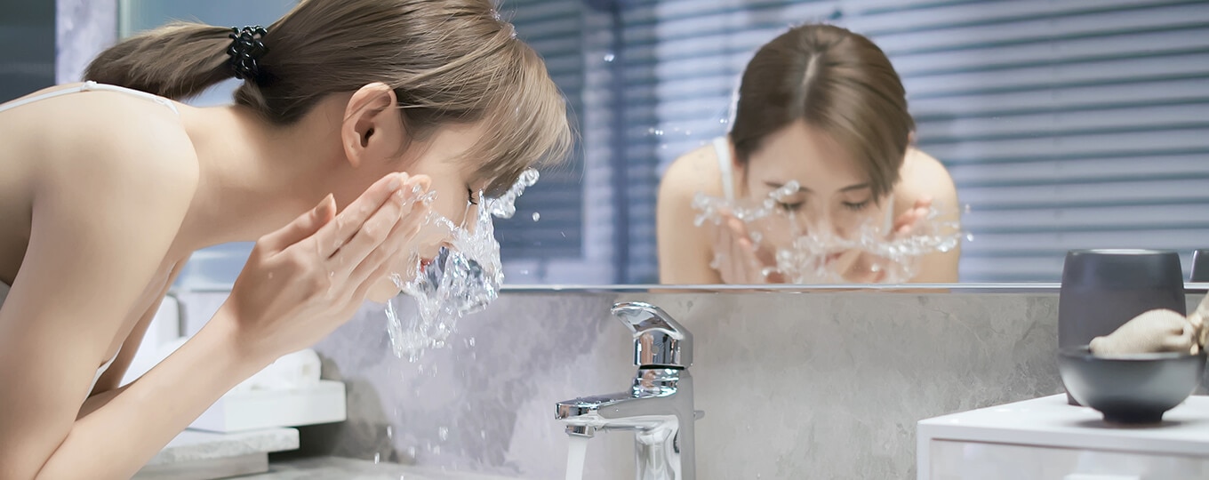 ล้างหน้าหยุดสิววนลูป