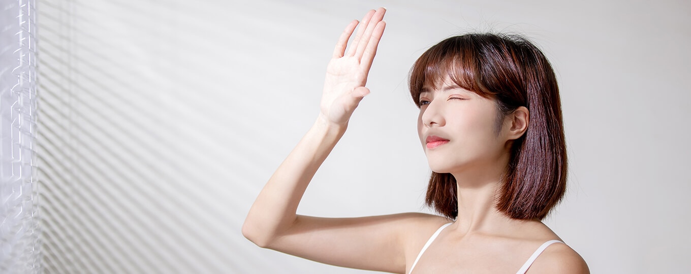 แสงแดดตัวร้ายทำลายผิวเรียบเนียน