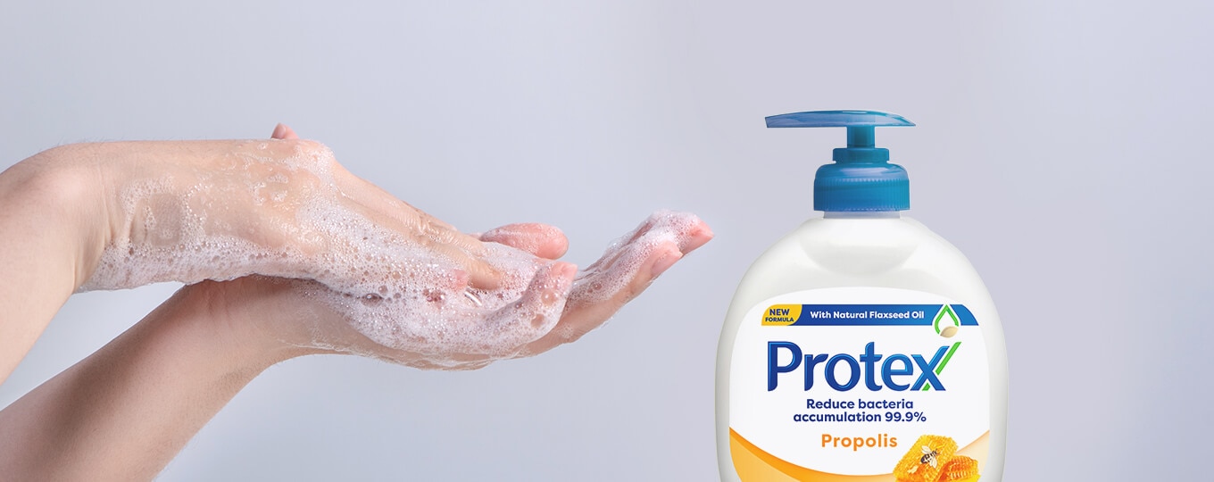 ล้างมือด้วยโพรเทคส์พรอพโพลิส
