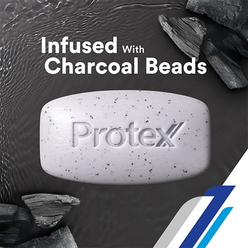 Infused with Charcoal Beads Infused with Charcoal Beads